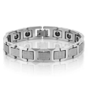 Kakobuy Titanium Diamond Fish Scale Bracelet