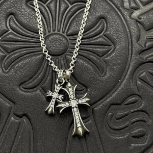 Kakobuy Chrome HeartsClassic Cross Necklace
