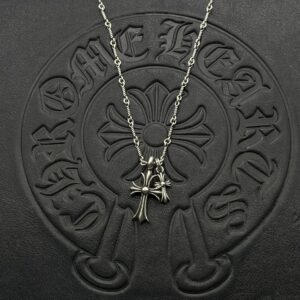 Kakobuy Chrome HeartsClassic Cross Necklace