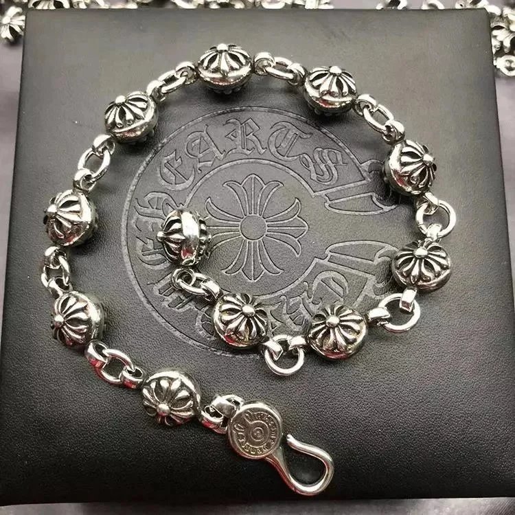 - Kakobuy Chrome HeartsCross Multi-style Bracelet