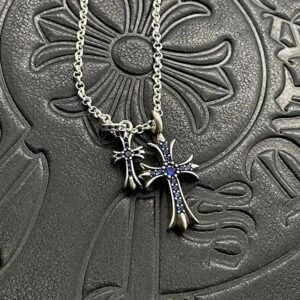 Kakobuy Chrome HeartsClassic Cross Necklace