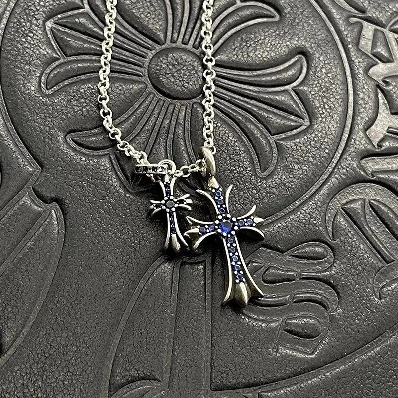 - Kakobuy Chrome HeartsClassic Cross Necklace