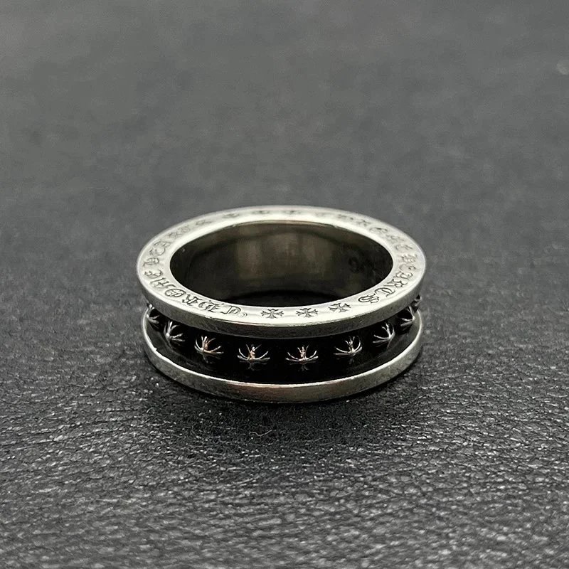 - Kakobuy Chrome HeartsCrucifixion Ring