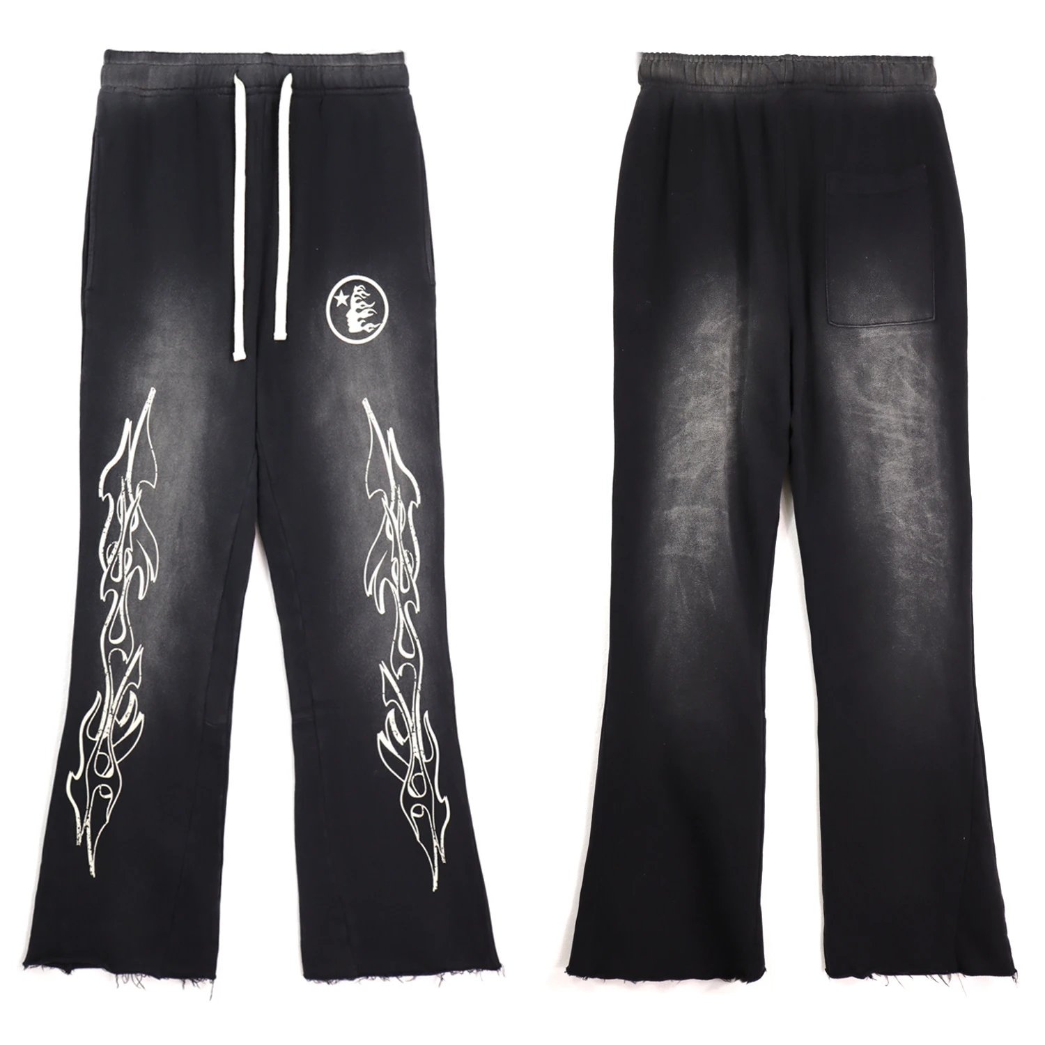 - Kakobuy Hellstar Side Goddess ins High Street Vintage Casual Pants