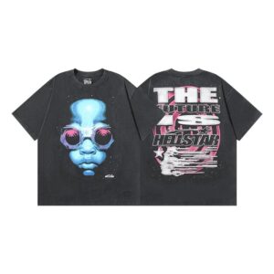 Kakobuy Hellstar American hipster high street washed old vintage print t-shirt