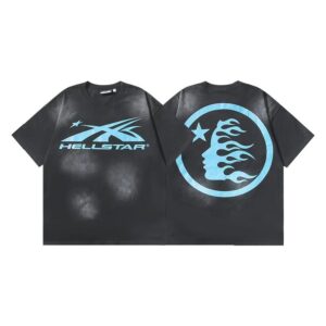 Kakobuy Hellstar American hipster high street washed old vintage print t-shirt