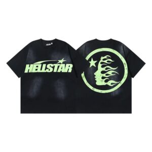 Kakobuy Hellstar American hipster high street washed old vintage print t-shirt