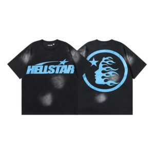 Kakobuy Hellstar American hipster high street washed old vintage print t-shirt