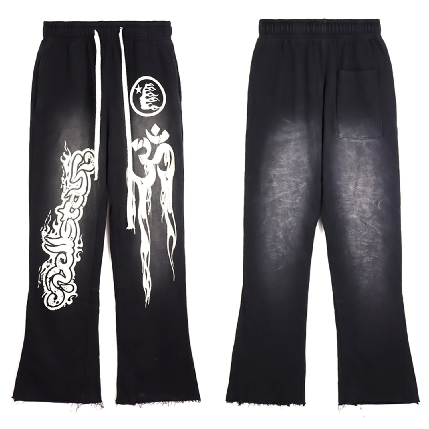 - Kakobuy Hellstar Side Goddess ins High Street Vintage Casual Pants