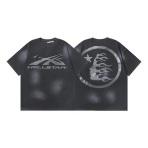 Kakobuy Hellstar American hipster high street washed old vintage print t-shirt