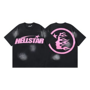 Kakobuy Hellstar American hipster high street washed old vintage print t-shirt