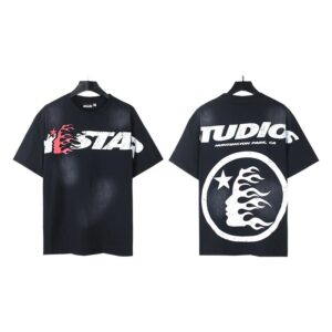 Kakobuy Hellstar American hipster high street washed old vintage print t-shirt