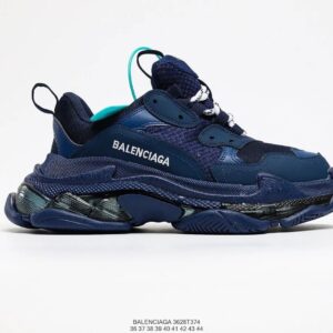 Kakobuy BALENCIAGA second generation ins heightened daddy shoes sapphire blue