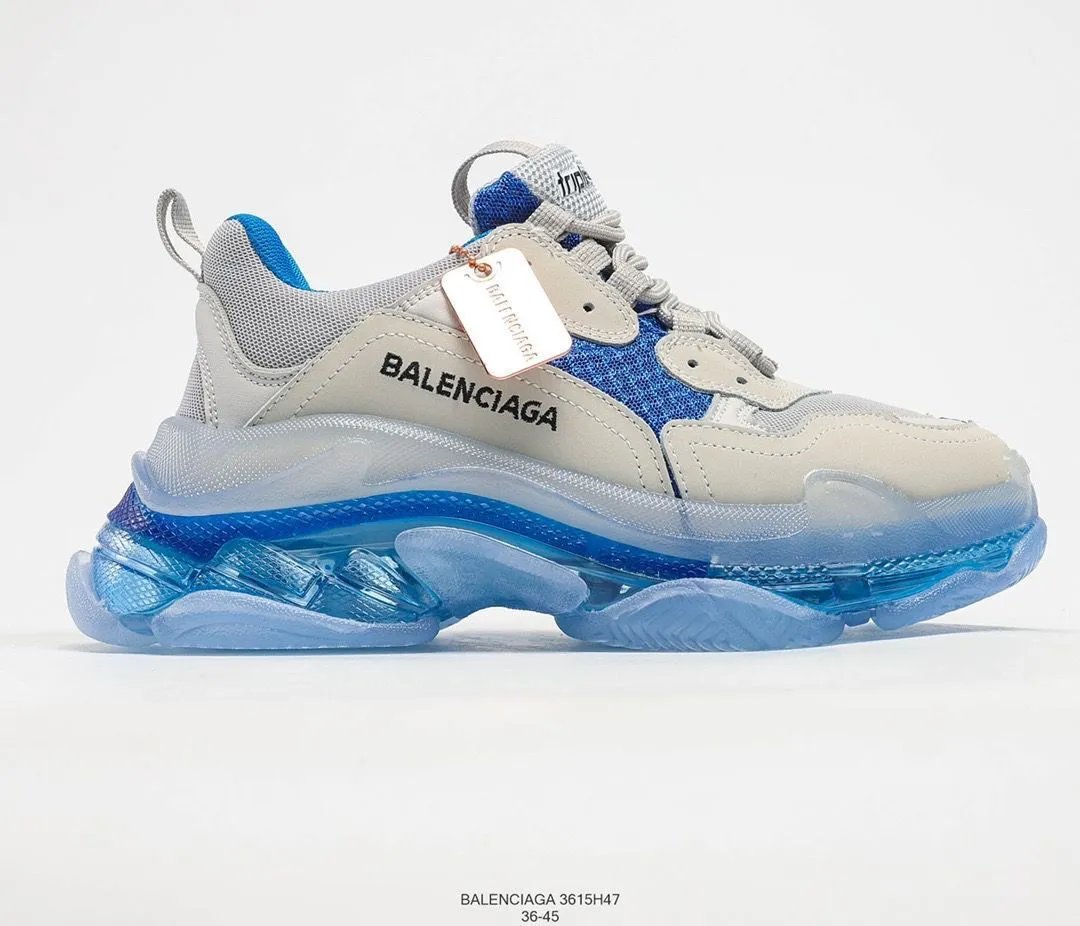 - Kakobuy BALENCIAGA 2nd generation ins height increasing daddy shoes New White Blue