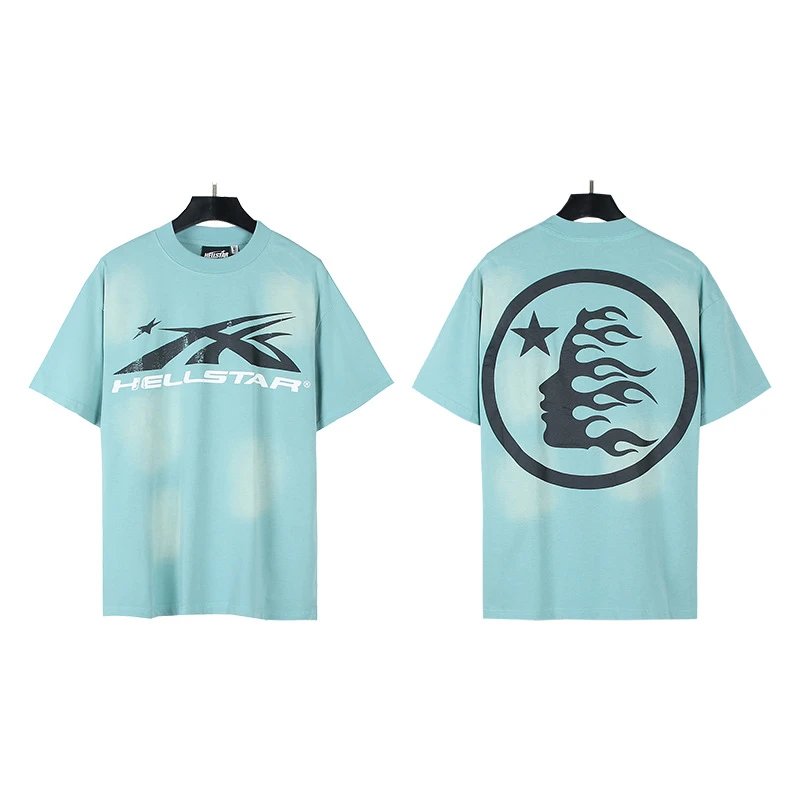 - Kakobuy Hellstar American hipster high street washed old vintage print t-shirt