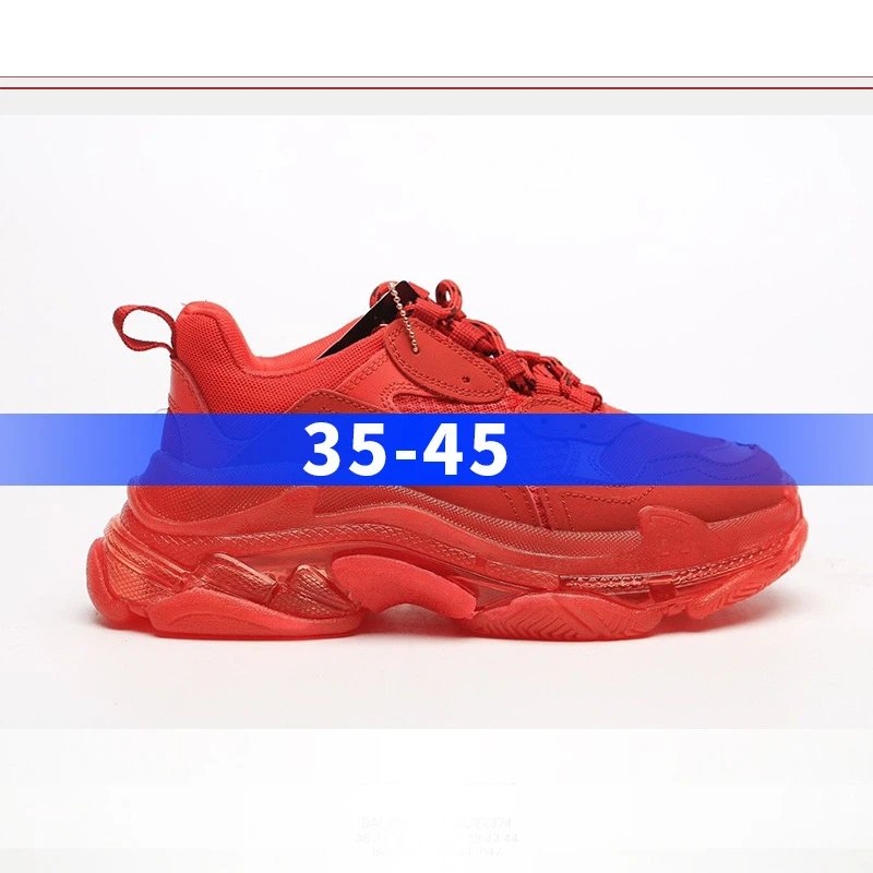 - Kakobuy BALENCIAGA second generation ins heightened daddy shoes Red