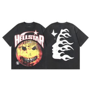 Kakobuy Hellstar American hipster high street washed old vintage print t-shirt