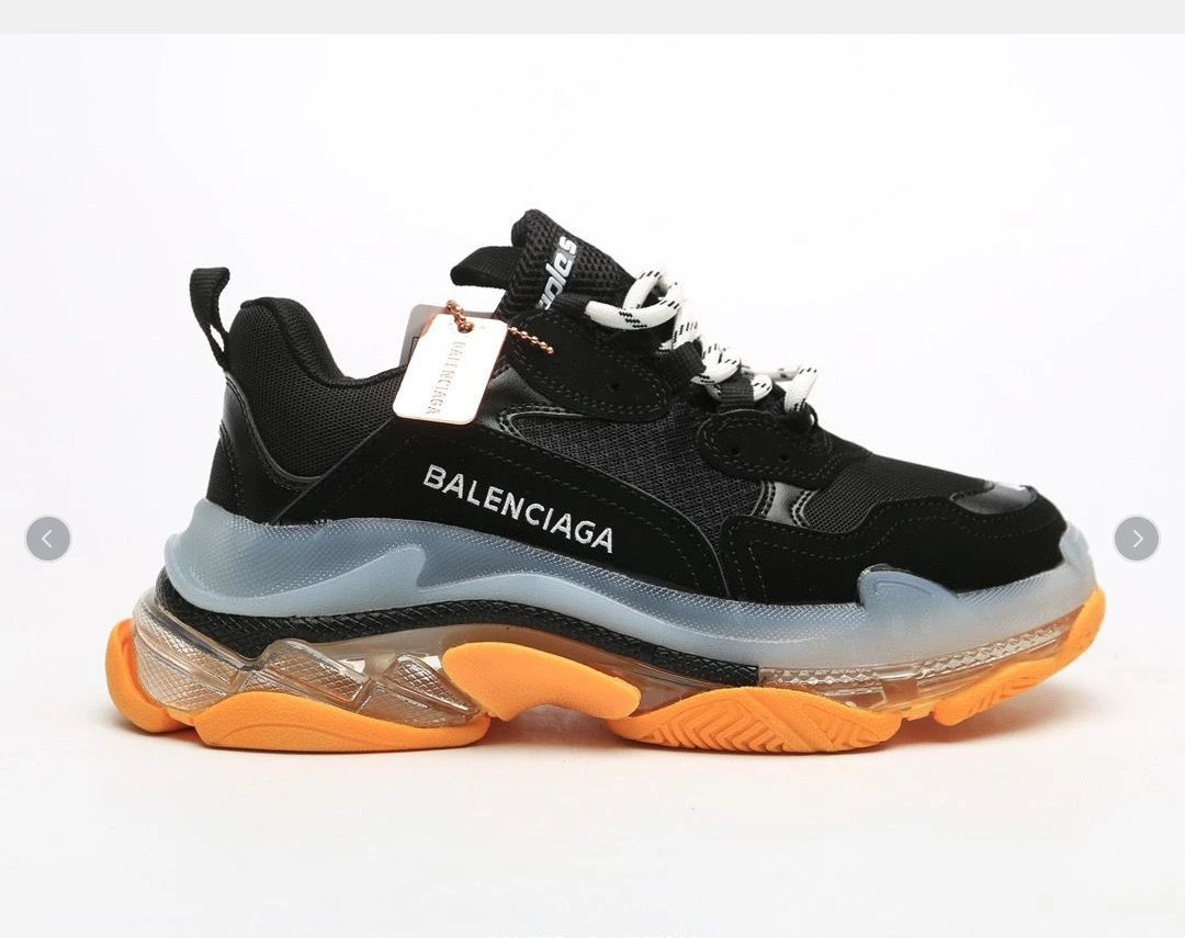 - Kakobuy BALENCIAGA second generation ins heightened daddy shoes Black and Yellow
