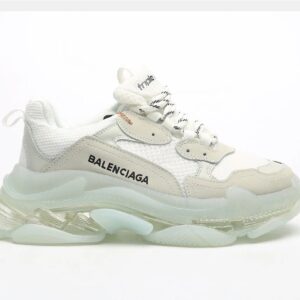 Kakobuy BALENCIAGA second generation ins heightened daddy shoes Rice White