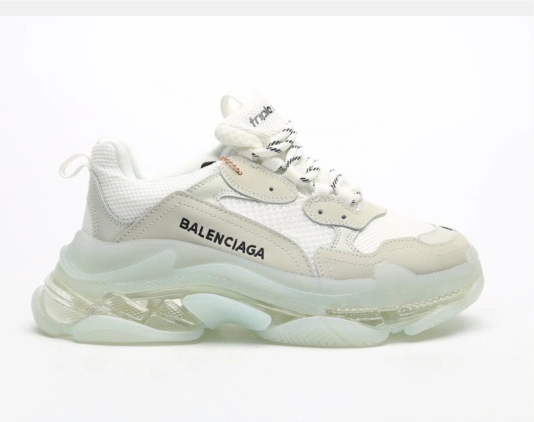 - Kakobuy BALENCIAGA second generation ins heightened daddy shoes Rice White