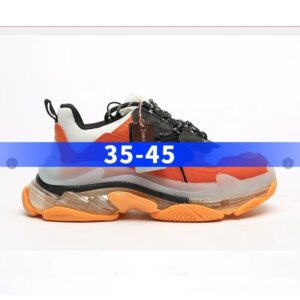 Kakobuy BALENCIAGA second generation ins heightened daddy shoes White orange gray