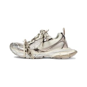 Kakobuy Balenciaga daddy shoes 3XL height increase ten generation retro old sneakers Champagne gold