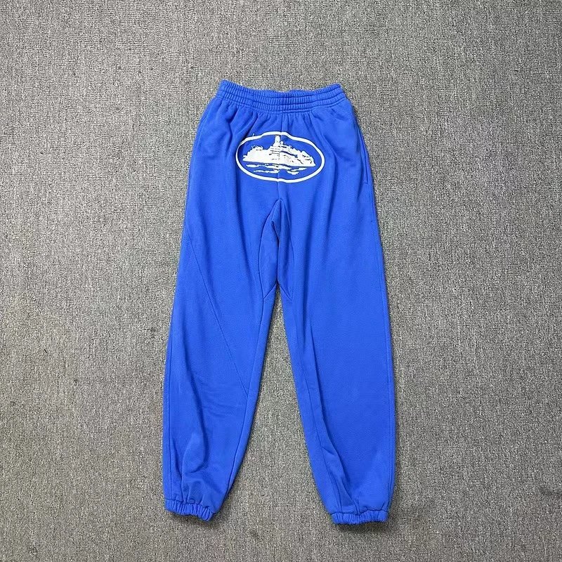 - Kakobuy Corteiz logo print multicolor terry shorts