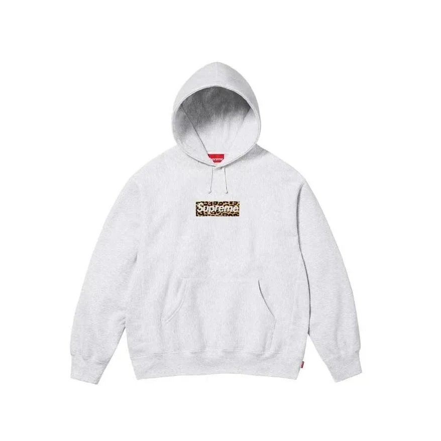 - Kakobuy Supreme Classic Logo Hoodie in a variety of colors.
