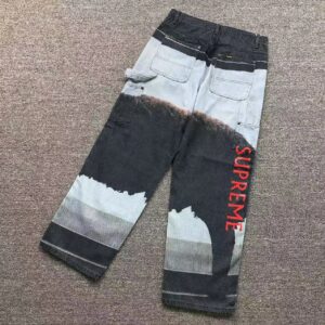 Kakobuy supreme painted high street jeans
