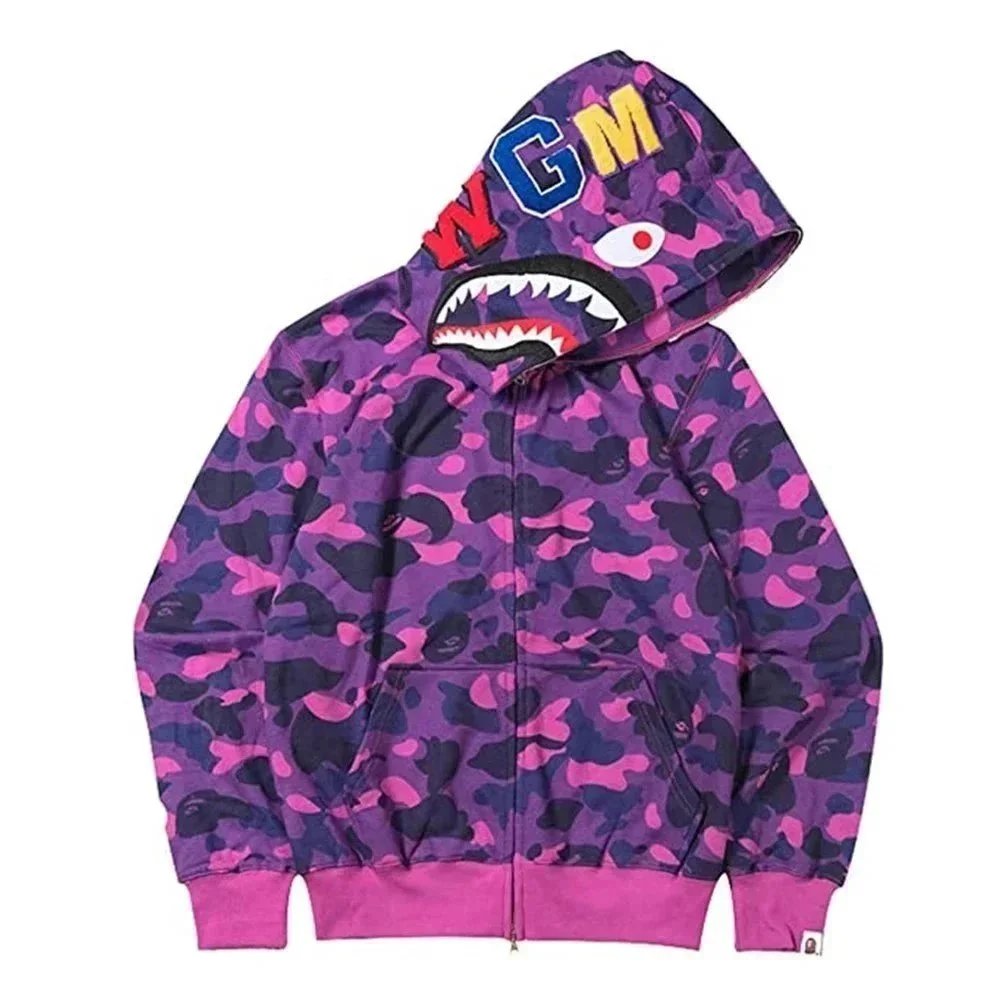 - Kakobuy Bape Shark Head Multicolor Hoodie