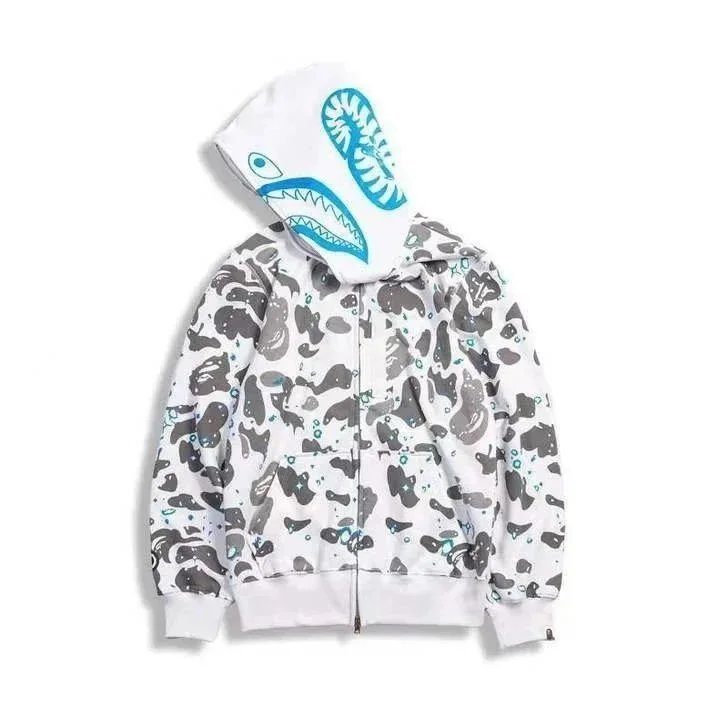 - Kakobuy Bape Shark Head Multicolor Hoodie