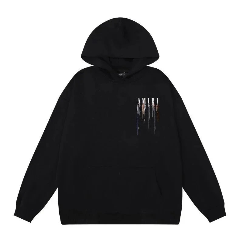 - Kakobuy Amiri Logo Print Ink Splash Hoodie Multicolor Collection