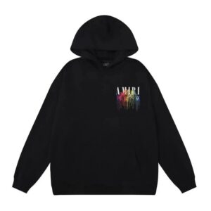 Kakobuy Amiri Logo Print Ink Splash Hoodie Multicolor Collection