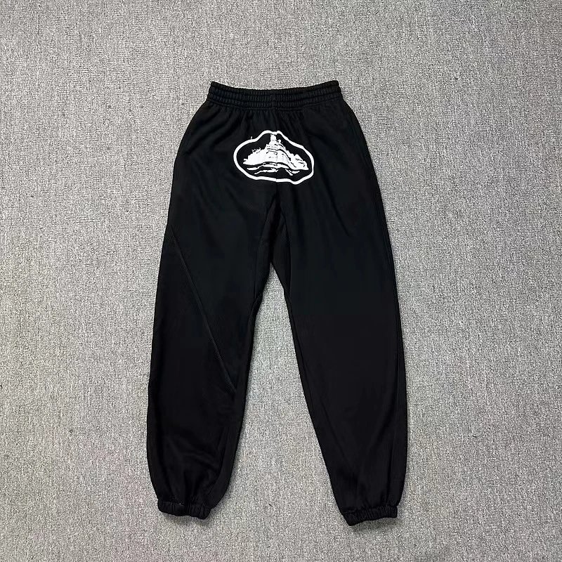 - Kakobuy Corteiz logo print multicolor terry shorts