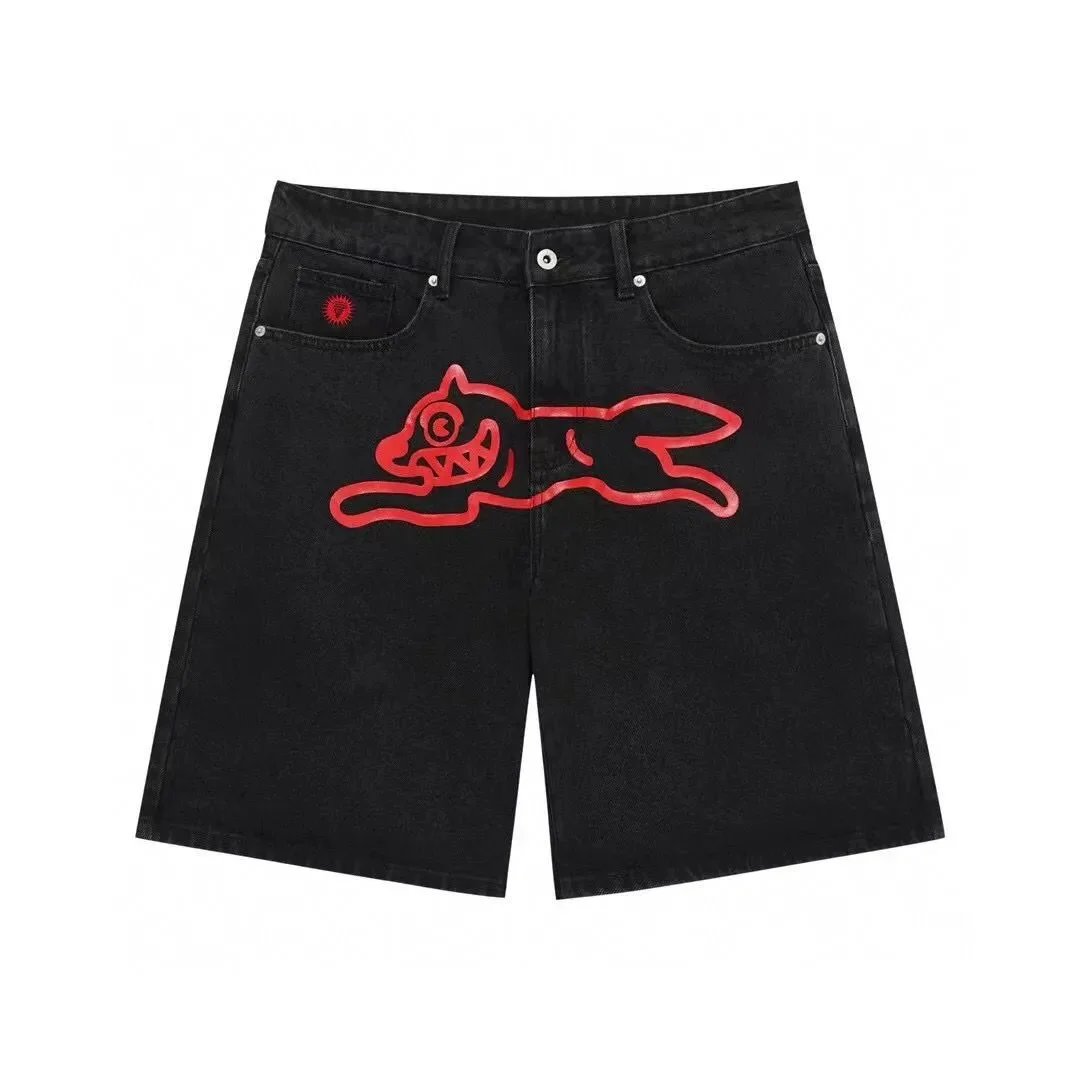 - Kakobuy Billionaire Boys Club Printed Logo Denim Shorts Collection