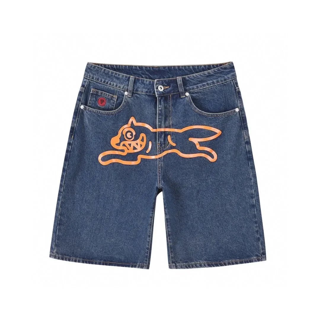 - Kakobuy Billionaire Boys Club Printed Logo Denim Shorts Collection