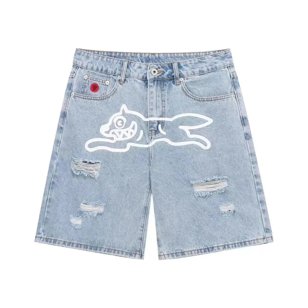 - Kakobuy Billionaire Boys Club Printed Logo Denim Shorts Collection