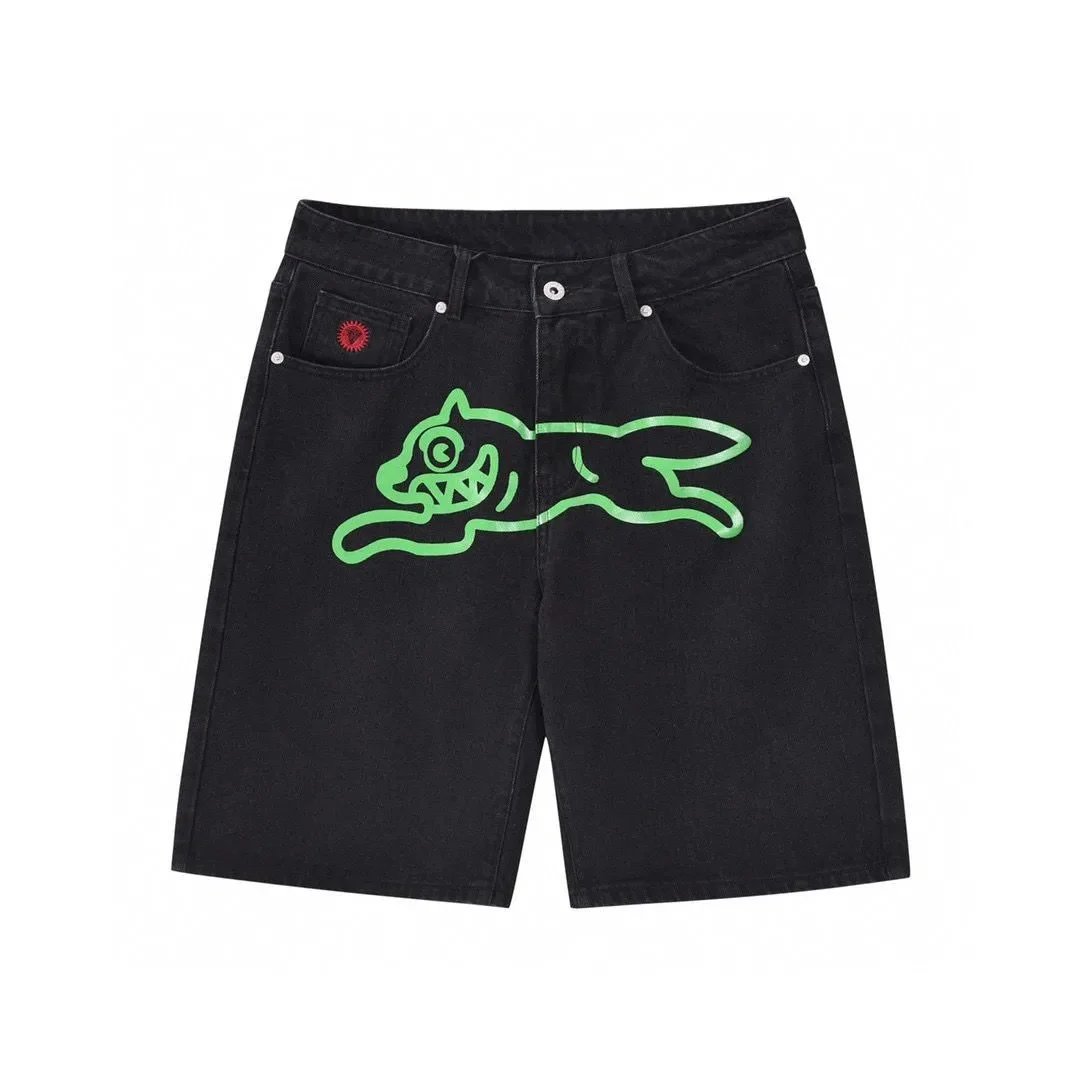 - Kakobuy Billionaire Boys Club Printed Logo Denim Shorts Collection