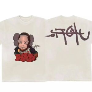Kakobuy TravisScott&KAWS Portrait Doll T-Shirt