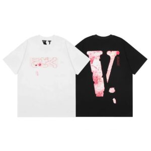 Kakobuy VLONE High Quality Cherry Blossom Big V Short Sleeve