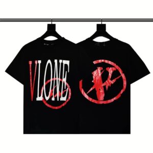 Kakobuy VLONExFragmentDesign co-branded lightning bolt big logo short sleeve T-shirt