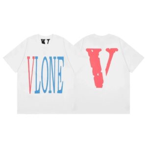 Kakobuy VLONE high quality blue and red big V short sleeves