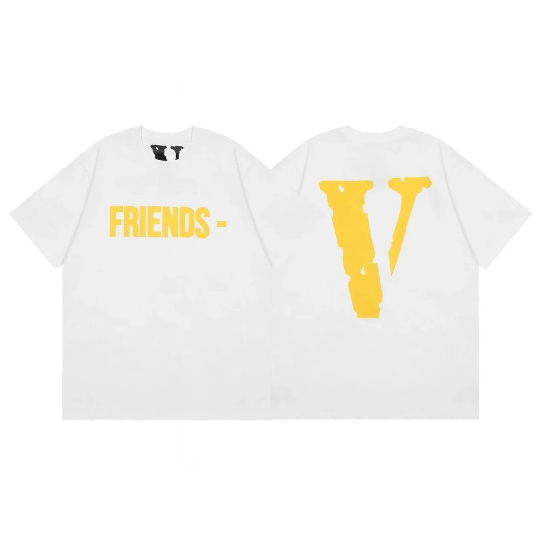 - Kakobuy VLONE high quality yellow big V short sleeve