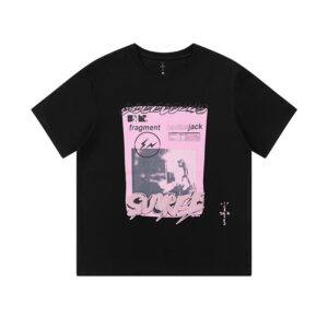 Kakobuy TravisScott Cactus JackxFragment Design Co-Branded Lightning Hiroshi Fujiwara Letter T-Shirt