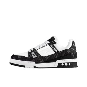 Kakobuy Louis Vuitton trainer sneakers black and white