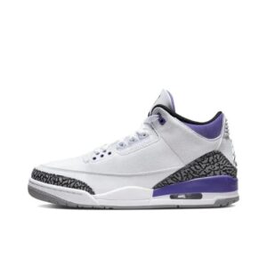 Kakobuy AIR Jordan 3 Retro Hiroshi Fujiwara Lightning Basketball Shoes White purple