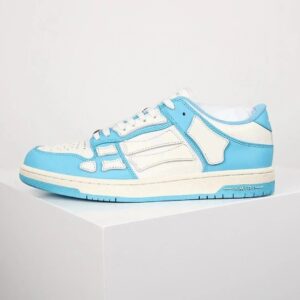 Kakobuy AmiriSkeleton Low-Skel top Sneakers North Carolina Blue Bone