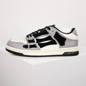 Kakobuy AmiriSkeleton Low-Skel top Sneakers gray black bones
