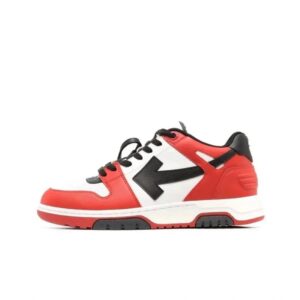 Kakobuy off-whtitle Arrowhead Symbol Vintage Sneakers White-Red and White