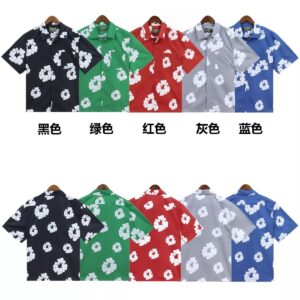 Kakobuy DENIM TEARS Loose American Casual Beach Short Sleeve Shirt